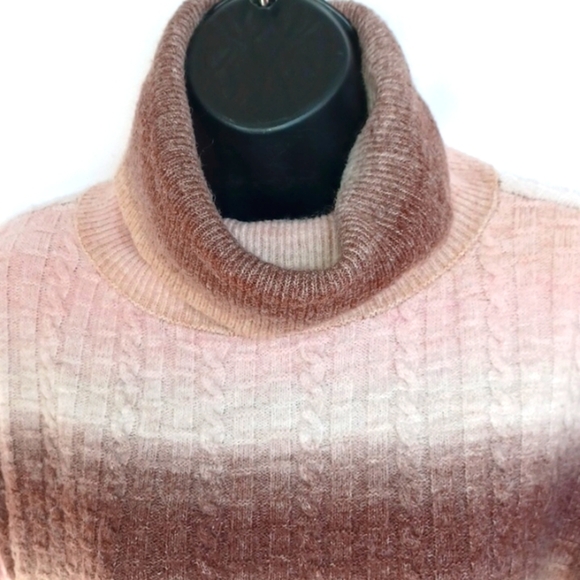 Kut from The Kloth Sweater stripped Size Small, brown & pink - Picture 2 of 6